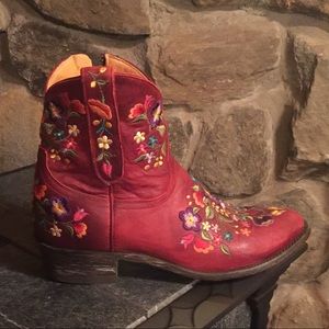 *Reserved* Mexicana Sora Zipper Red Boots